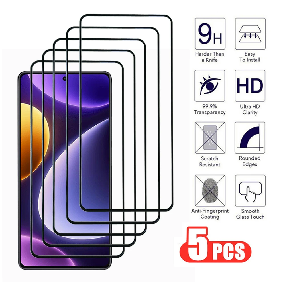 5 шт. стекло для xiaomi Redmi Note 12 13 Pro Plus 4G 5G закаленное 12S 12C 13C 12T защитная пленка экрана