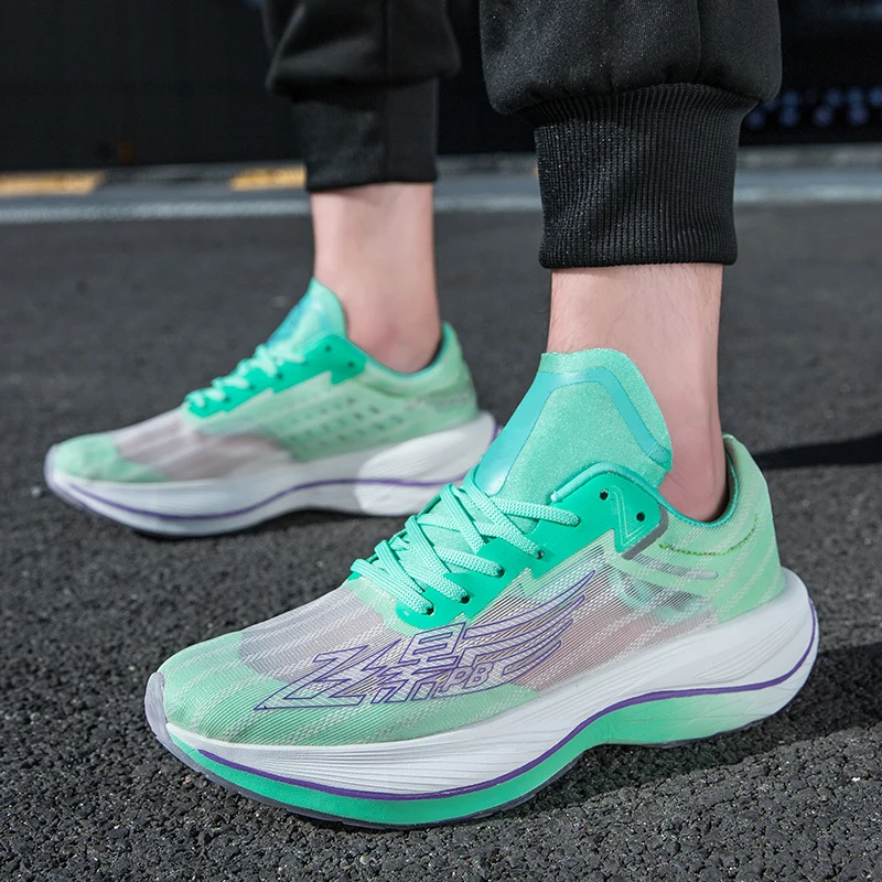 Carbon Plate Cushioning Men Running Shoes for Women Breathalbe Athletic Sports Jogging Shoes Ultralight Training Sneakers male