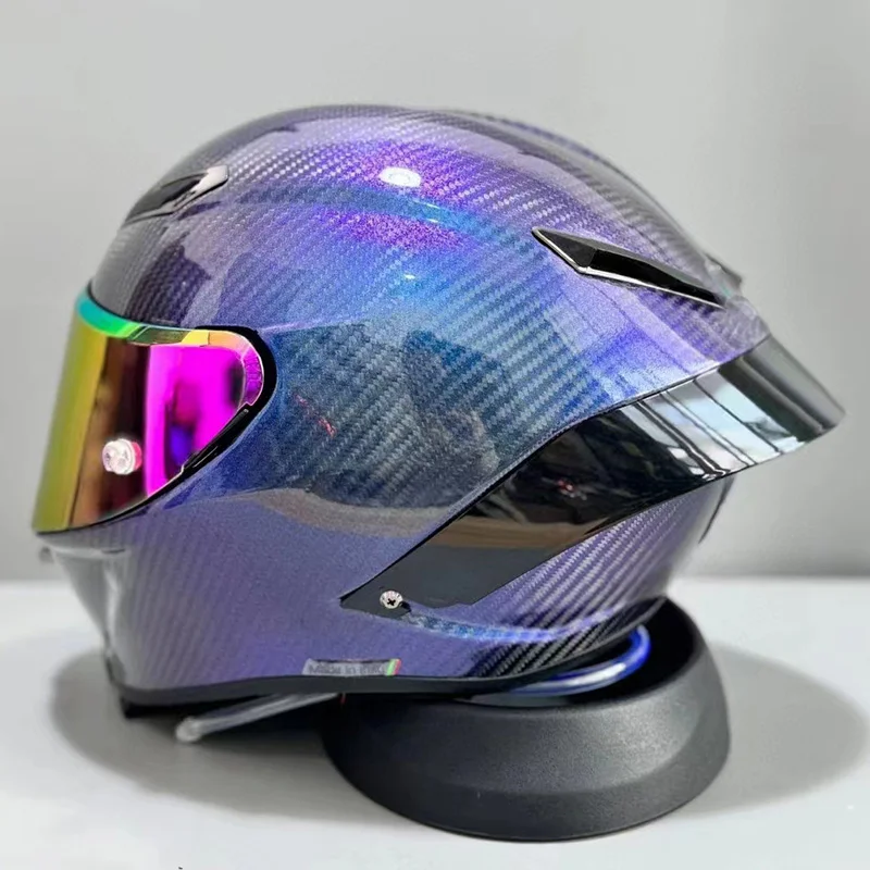Шлем-Хамелеон из углеродного волокна большой спойлер для мотокросса езды на