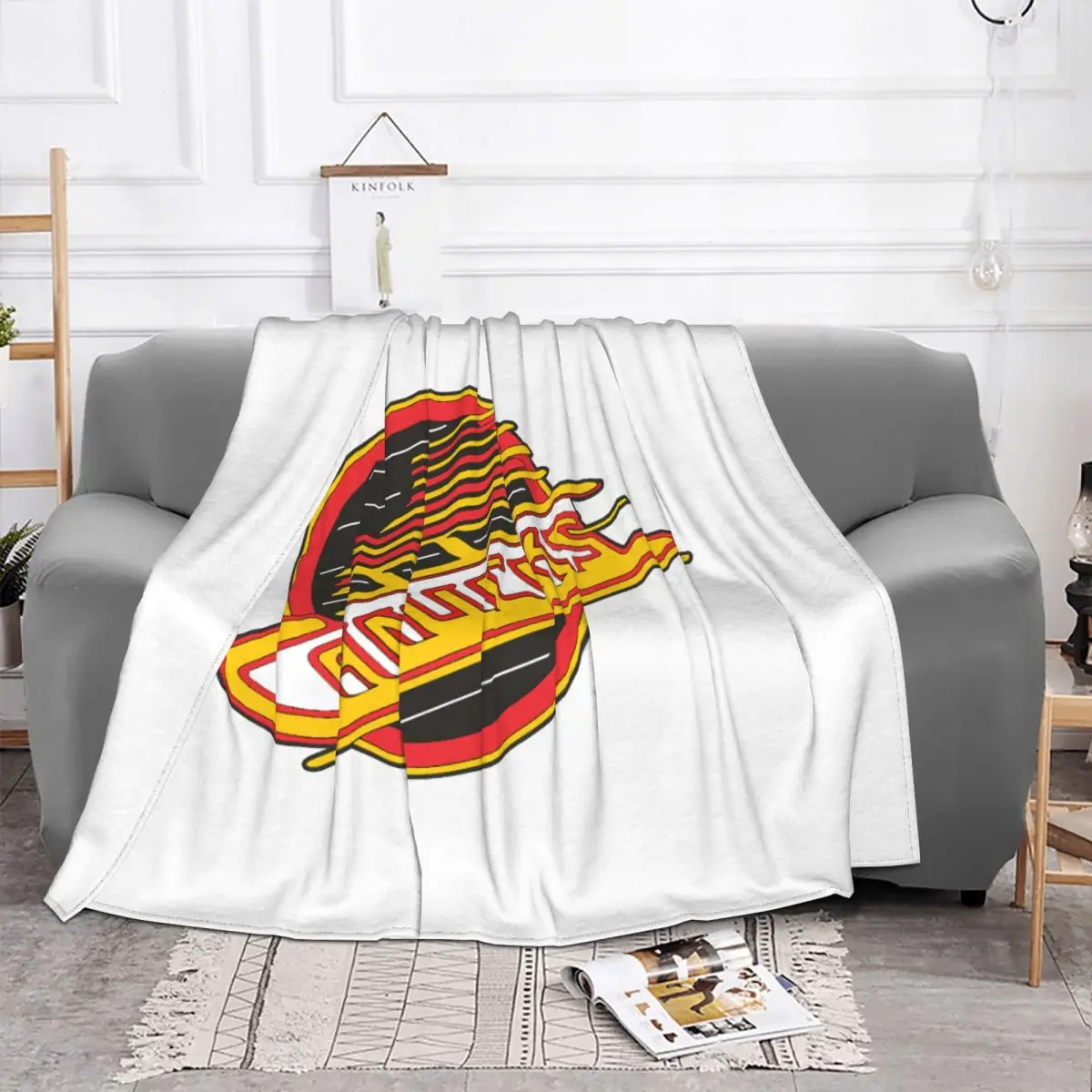 Vancouver Hockey Canucks Одеяло для скейтборда Покрывало на кровать Мягкое кровати
