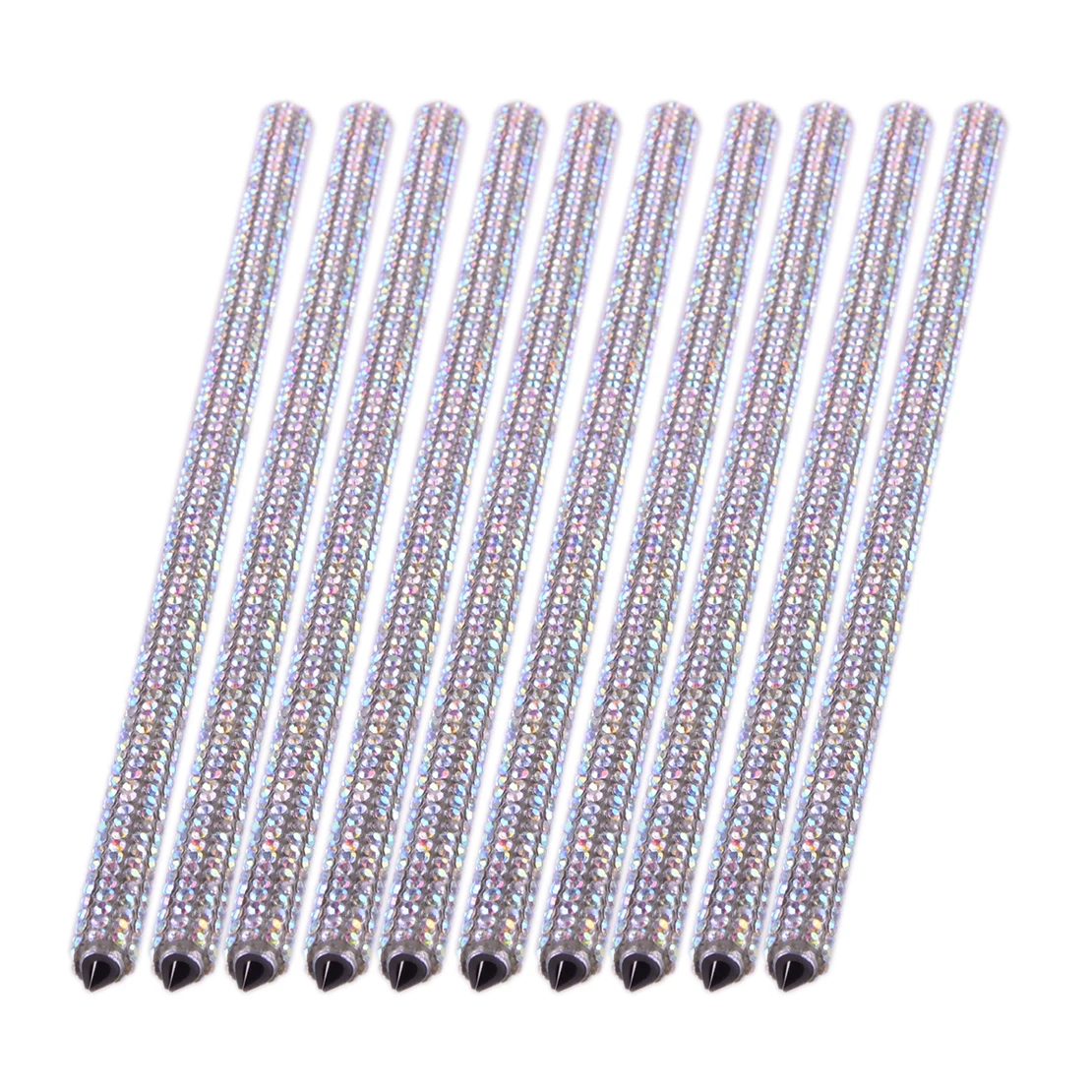 

10pcs Clip-On Rhinestone Car Air Vent Outlet Decoration Trims Strips Fit For All Straight Air Conditioning Outlet Grill