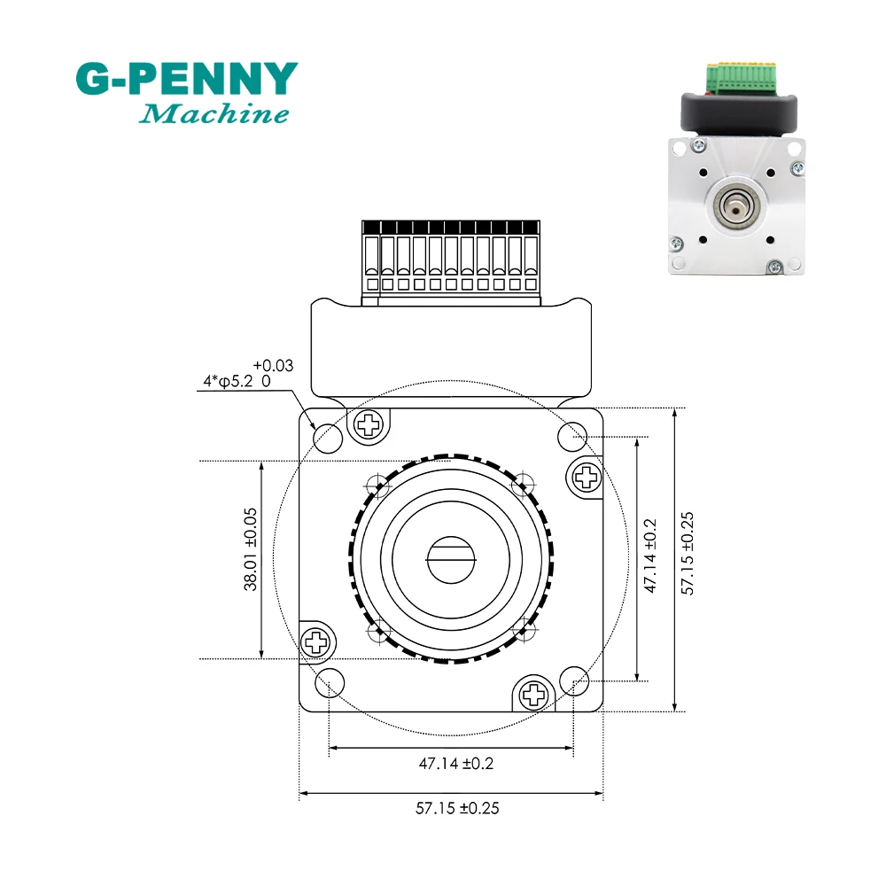 Бесплатная доставка! 100 Вт 36VDC встроенный серводвигатель с драйвером 41Oz-in 3000