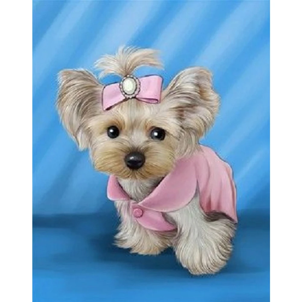 Набор для рисования алмазным рисунком 5D набор сделай сам с собаки полное круглое