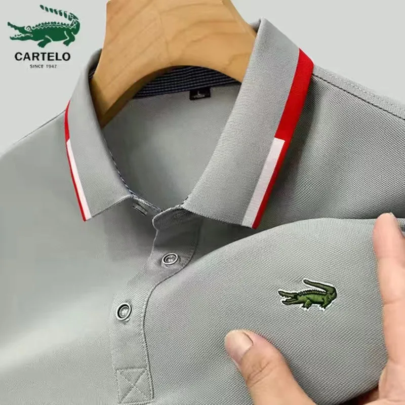 

2023 Men's Embroidered Hot Selling Polo Shirt Spring and Summer New Business Leisure High-Quality Lapel Polo Shirt for Man