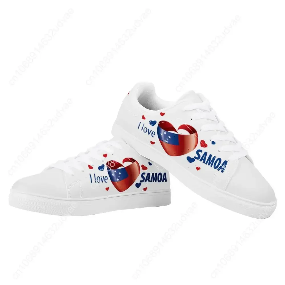 Кроссовки на плоской подошве I LOVE Самоа американское полинезийское легкие