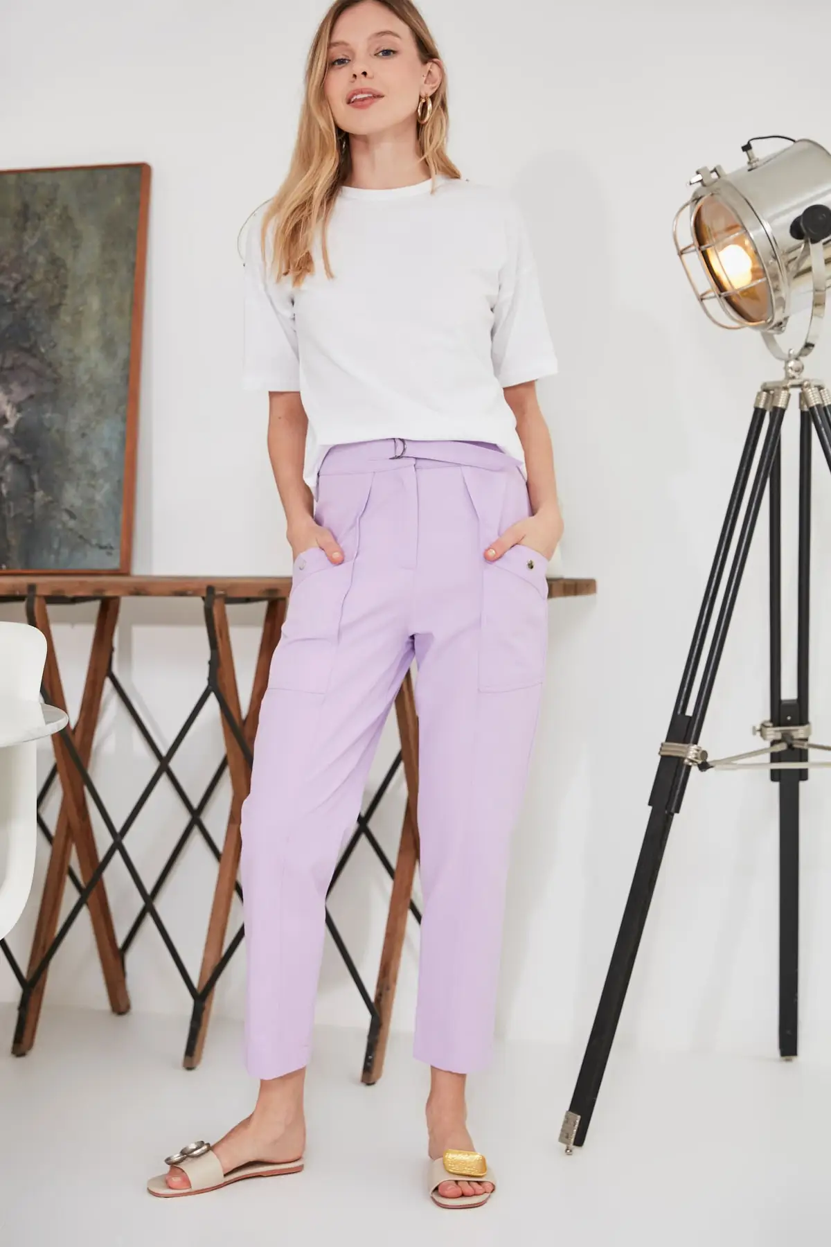 Брюки со шнуровкой TWOSS20PL0373|Брюки| |