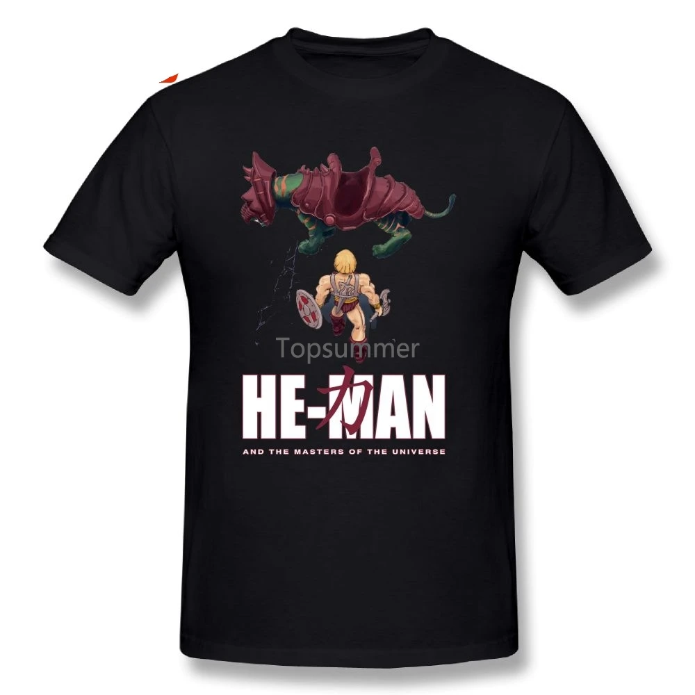 

He-Man And The Masters Of The Universe Akira Men'S T-Shirts Short-Sleeve 100% Cotton T Shirts O Neck Printed Tee Shirts