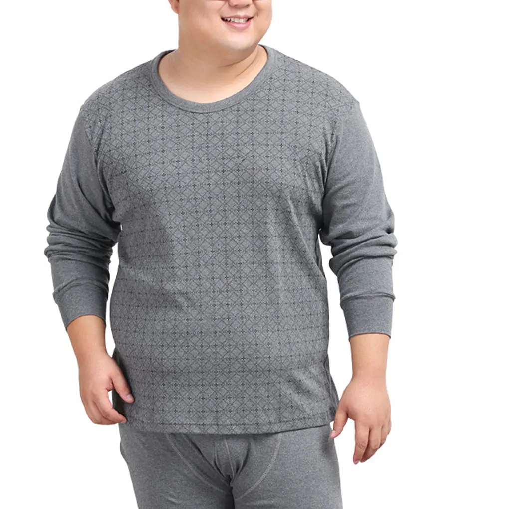 

Мужское термобелье, Осенние эластичные удобные хлопковые топы, теплый костюм с защитой от холода, деловая одежда для пожилых людей