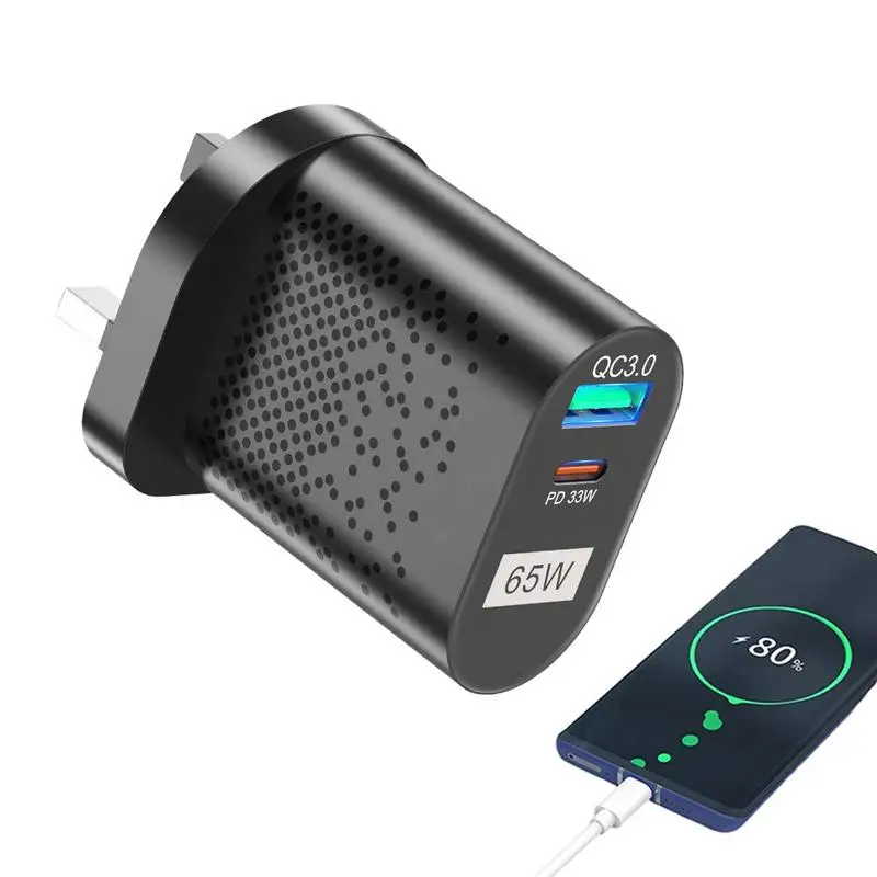 

65W GaN Charger Tablet Laptop Fast Charger Type C PD Quick Charger European Australian Standard Plugs Charge Adapter Charger