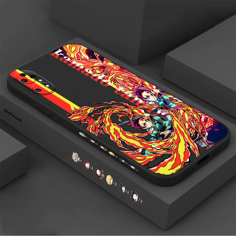 Demon Slayer Kimetsu No Yaiba Phone Case For Huawei P60 P50 P40 P30 P20 Mate 50 40 30 20 20X 10 Colour Liquid Silicone Cover
