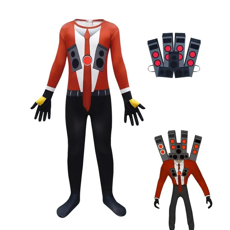 

Одежда для косплея Skibidi, забавный громкоговоритель для мужчин, ТВ, Человек-паук, костюмы для игр лыбиди, для косплея, для сервера, унитаза, монитор для мужчин