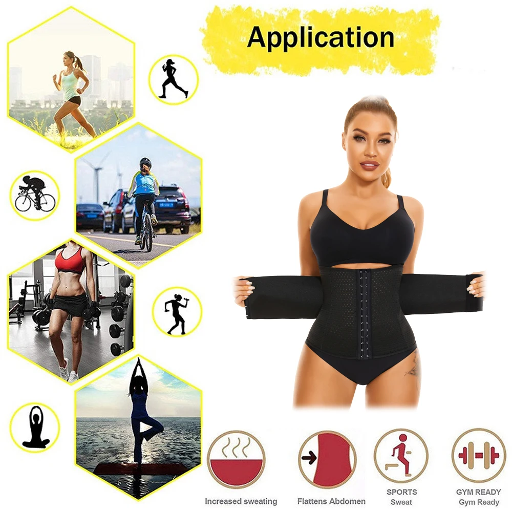 SEXYWG Waist Trainer Body Shaper Corset Women Firm Waist Support Belt Belly Wrap Waist Trainer Waist Cincher Slim Corset