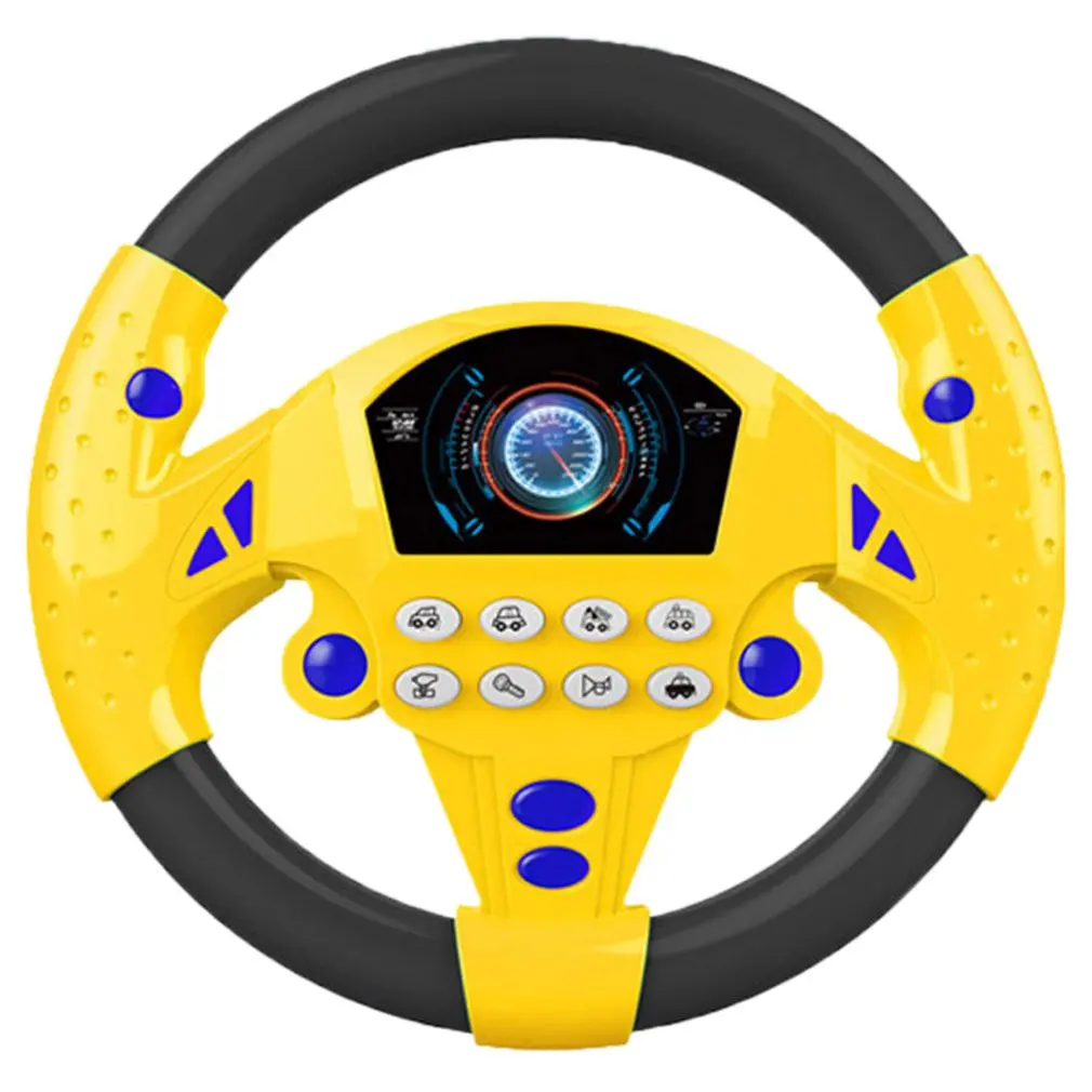 Children Musical Developing Educational Toys Simulation Steering Wheel with Light Early Education Sounding Toy For Kids
