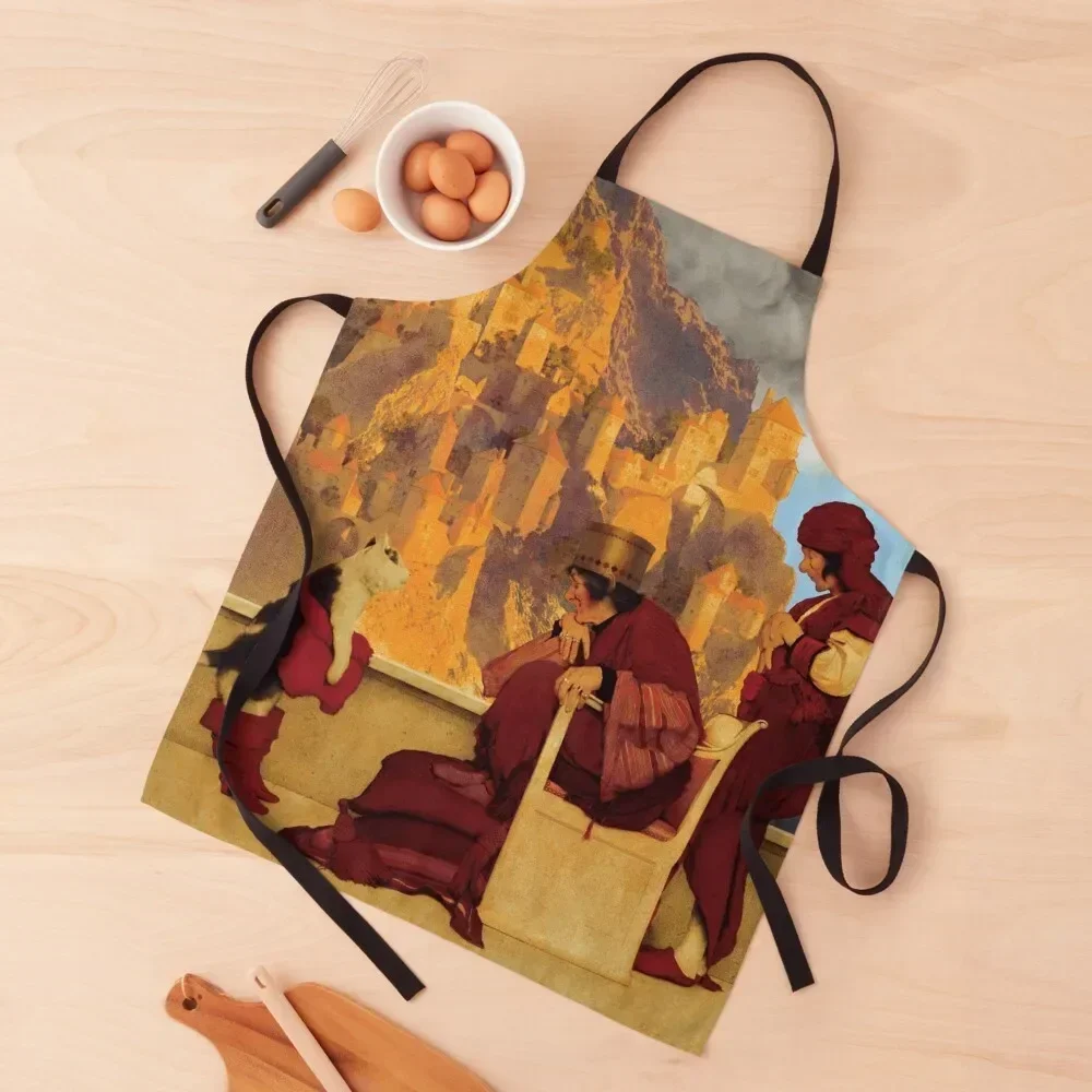 Maxfield Parrish. Кот в сапогах (1913) Фартук Кухонные инструменты Уборка дома