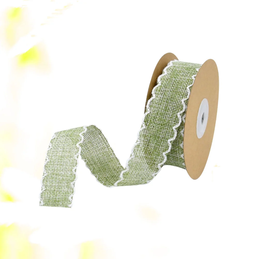 

Appliques Embellishments DIY Gift Ribbon Packaging Linen Ribbons Tape Fresh Flower Band Party Bride