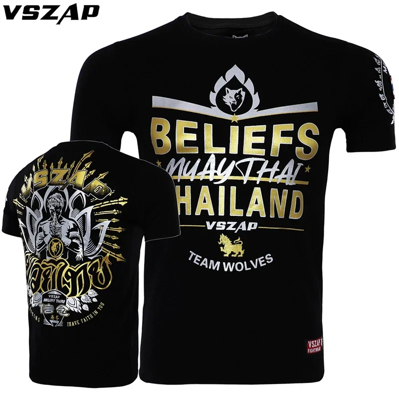VSZAP BJJ-Camiseta de compresión MMA para hombre, ropa deportiva para ejercicio, medias de Fitness, Body Build Cross Fit, Kimono Jiu Jitsu
