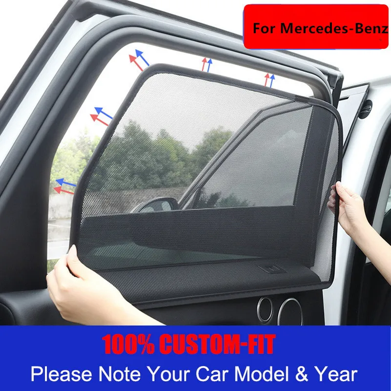 

Magnetic Car Special Curtain Window SunShades Mesh Shade Blind Original Custom For Mercedes-Benz W169 W176 W246 W203 W204 W205