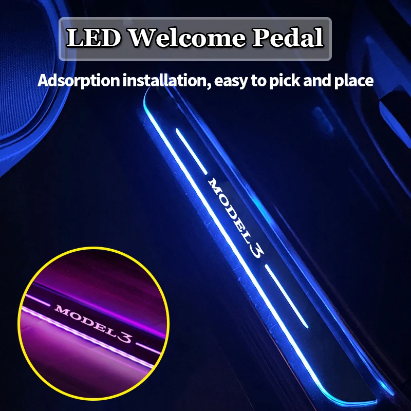 

Беспроводная фотовспышка для автомобиля, USB зарядка, акриловая цветная фотовспышка для Tesla Model 3, аксессуары для интерьера