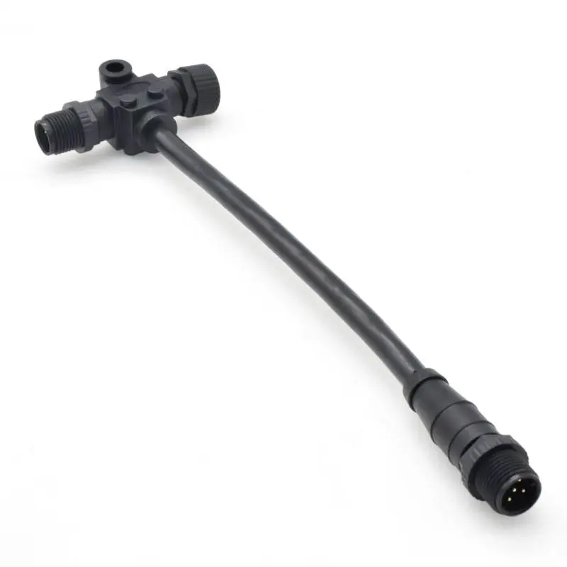 

1 шт. M12 5-контактный Т-образный Кабельный разъем 250 В 4A 1 гнездо до 2 Штекерный шнур питания NMEA2000 коннектор для корабля/яхты