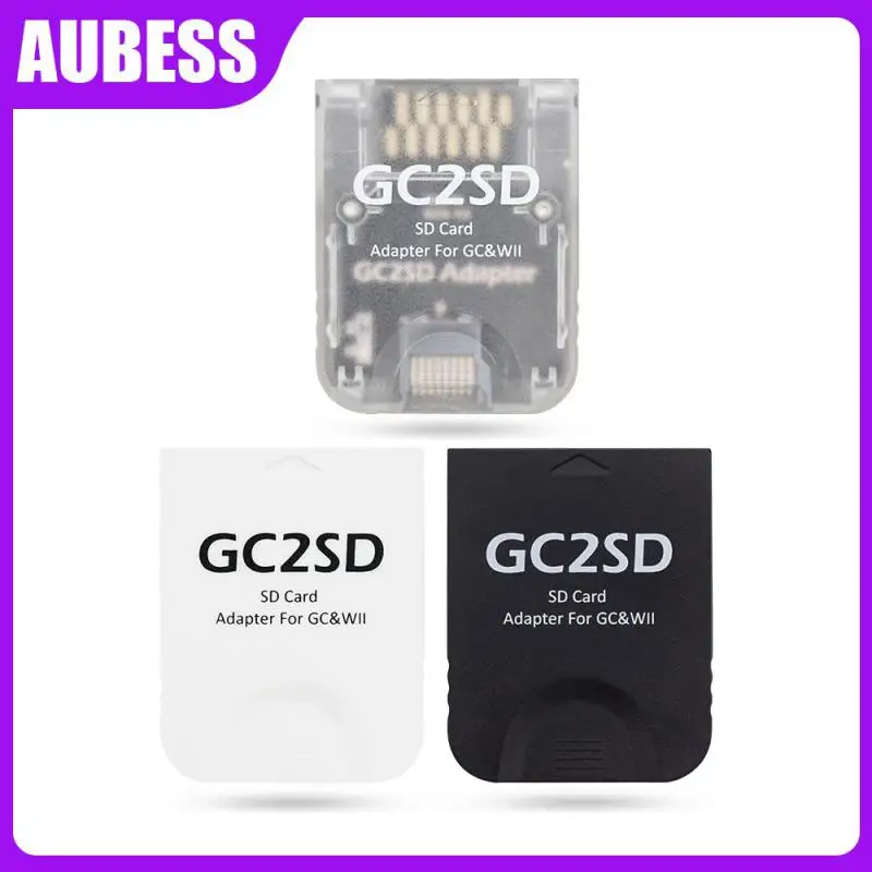 Memory Card Adapter For Gamecube Wii Black Tf Card Reader Gc2sd Portable Card Adapter Gaming Accessorie