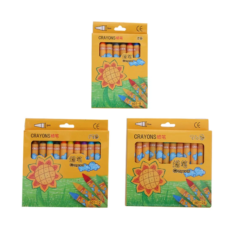 4 Set Student Crayon Children's Baby Brush Multi Color Pen Children's Graffiti Drawing Pen Crayon School Office Supplies