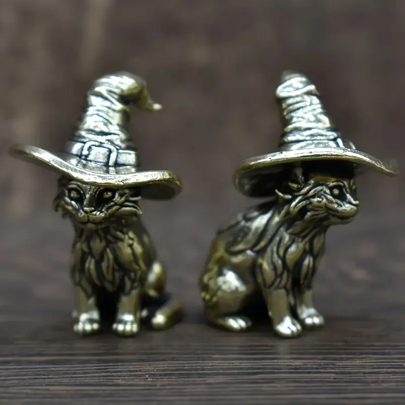 Статуэтка ведьмы-кошки из меди