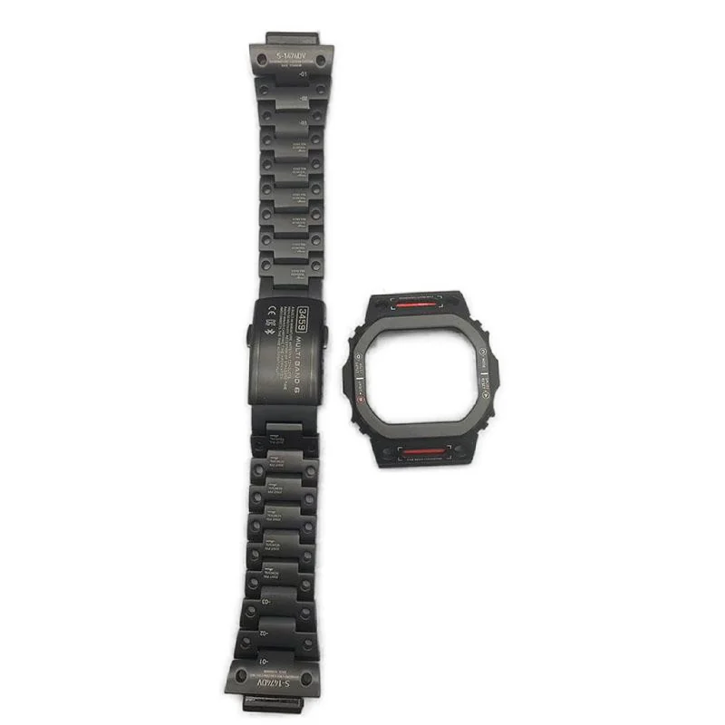 Скраб Mech Style Robot DW5600 GMWB5000 GWB5600 G5600E Титан GWM5610 Нержавеющая сталь Корпус для часов