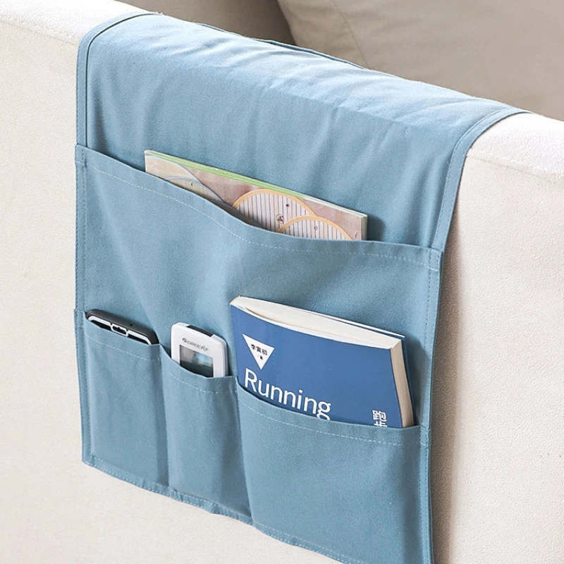 

Storage Bag Hanged on Sofa's Armrest Remote Control Sundries Storage Bags Chair Back Sundries Multifunctional Storage Pocket