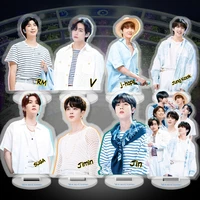 kpop bangtan boys acrylic action doll model ornaments toys desktop decoration stand brand jewelry gifts role playing suga jin rm