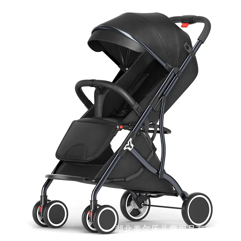 Baby Stroller Can Sit and Lie Down, Light, Foldable, Simple Pull Rod, Baby Umbrella Car, Portable Children's Trolley