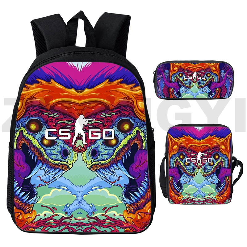 Рюкзак CS GO с мультяшным 3D принтом для девочек штурмовая игровая сумка CSGO на плечо