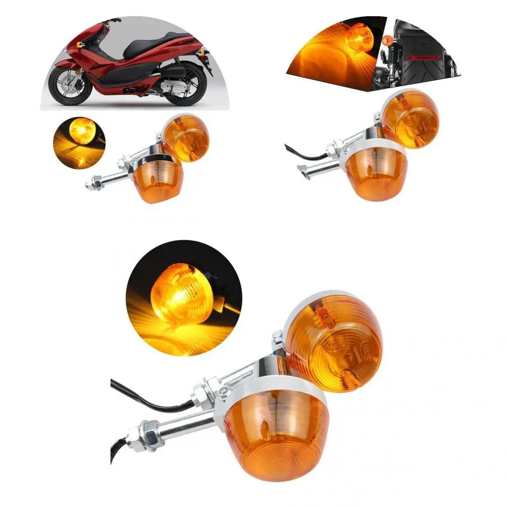 

Motorcycle Signal Light Dustproof Practical Long Life Amber Color Light Motorcycle Indicator Lamp Turn Signal Lamp