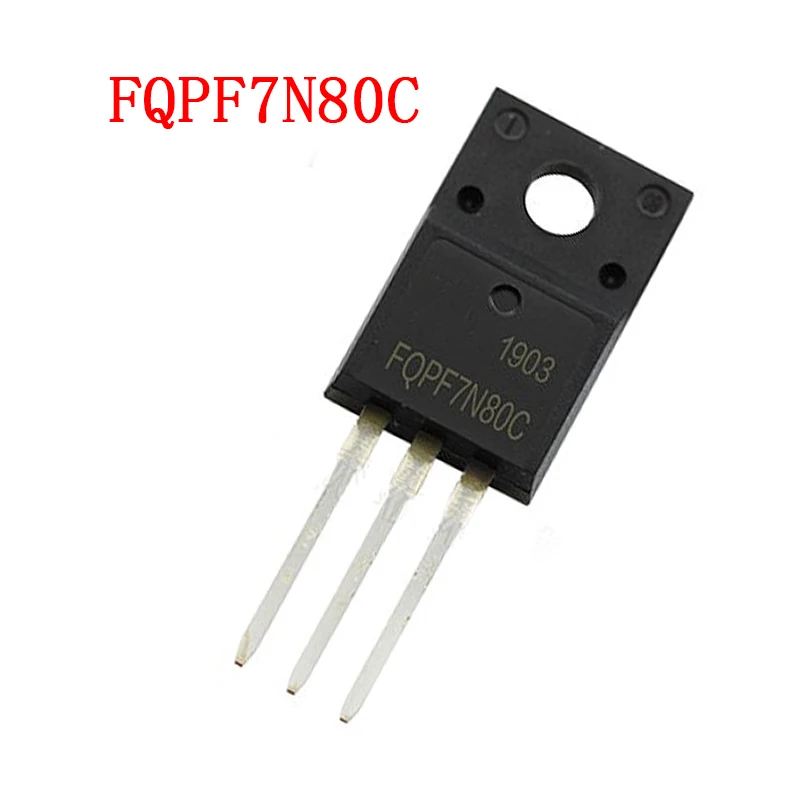 10 шт. FQPF7N80C TO-220F FQPF7N80 TO-220 7N80 7N80C 800V 7A новый оригинальный
