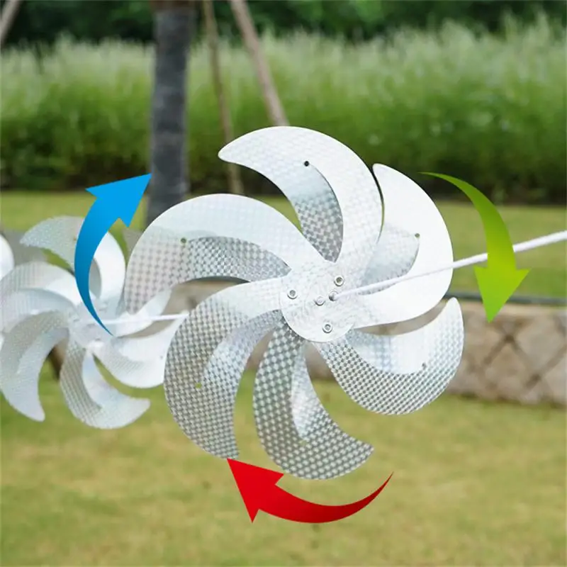 

Windmill String Silver High-speed Rotation Reflective Toughness Wear-resistant For Outdoor Garden Bird Scare Deterrent Colorful