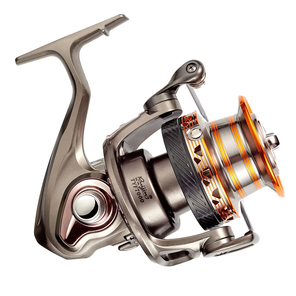 

Fishing Spinning Reel Saltwater 10+1BB Aluminum Spool 6000-7000 4.7:1 Stainless Steel High Capacity Carp Bass Lightweight