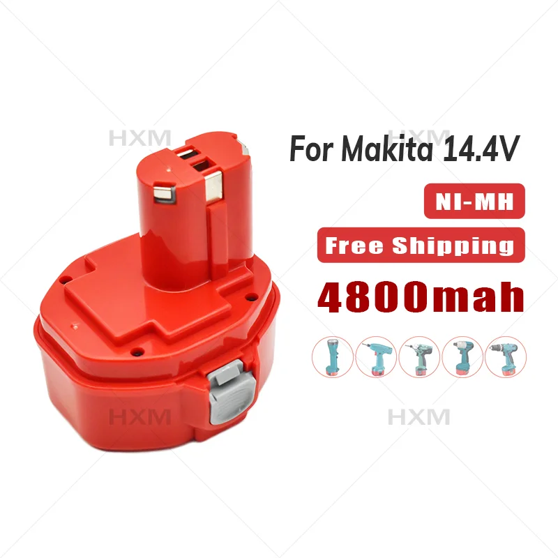 

14.4V Power Tools Battery 4800mah Ni-MH for Makita 14.4V Cordless Drills screwdriver Battery 1420 1433 1434 1435 6337D
