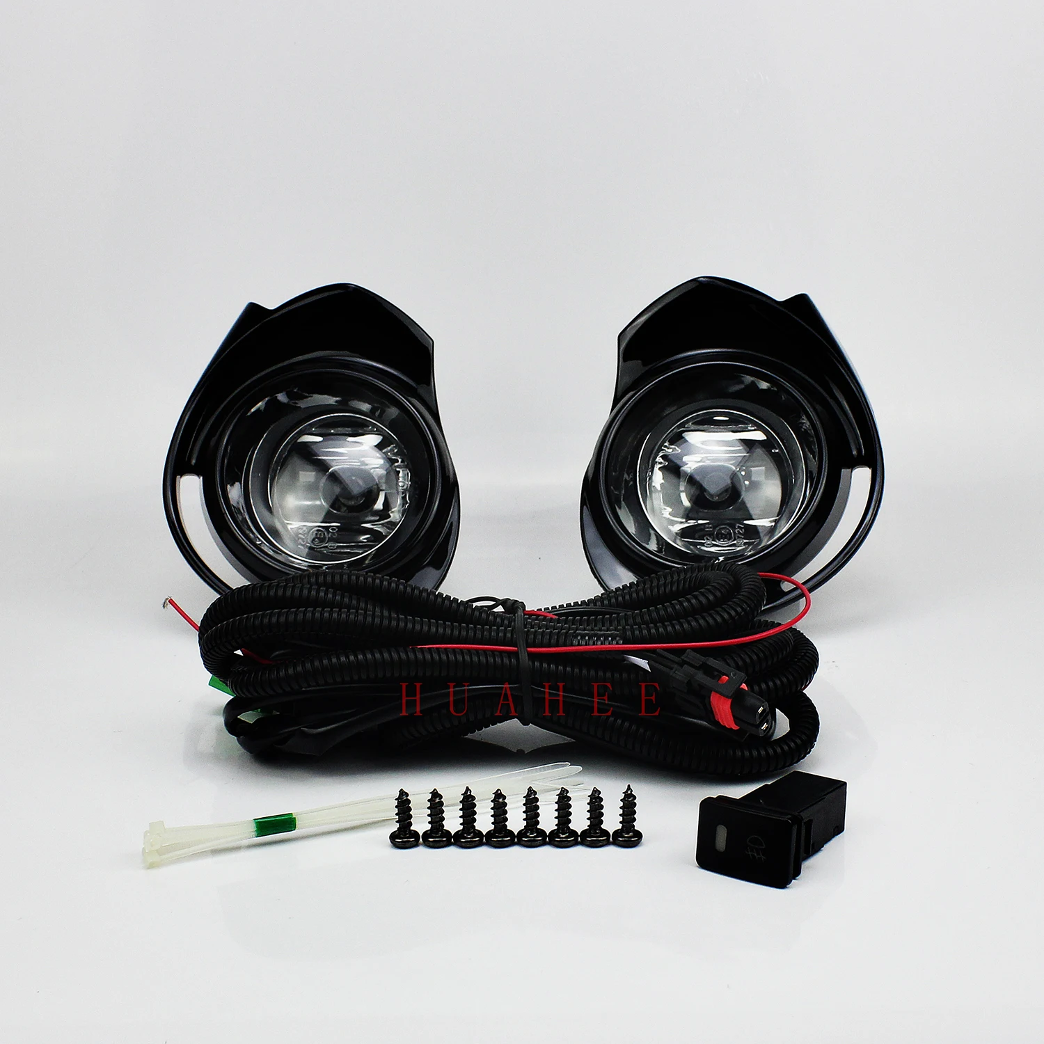 

For Toyota Pruis C / Aqua 2015 2016 2017 Bumper Fog Light Assembly Direct Replacement Lamp Kit w/Bulb H11 Switch Wire Bezel