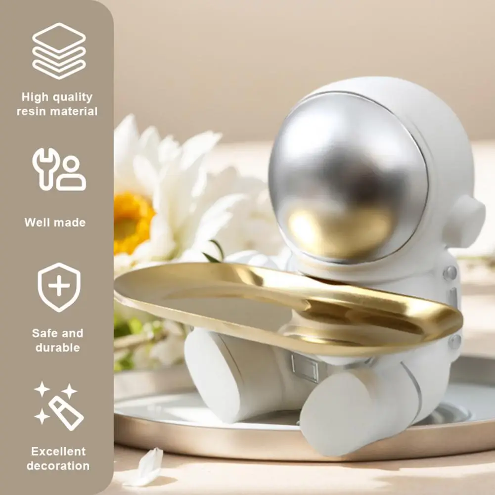 Декоративный держатель для ключей космический космонавта поднос закусок офиса