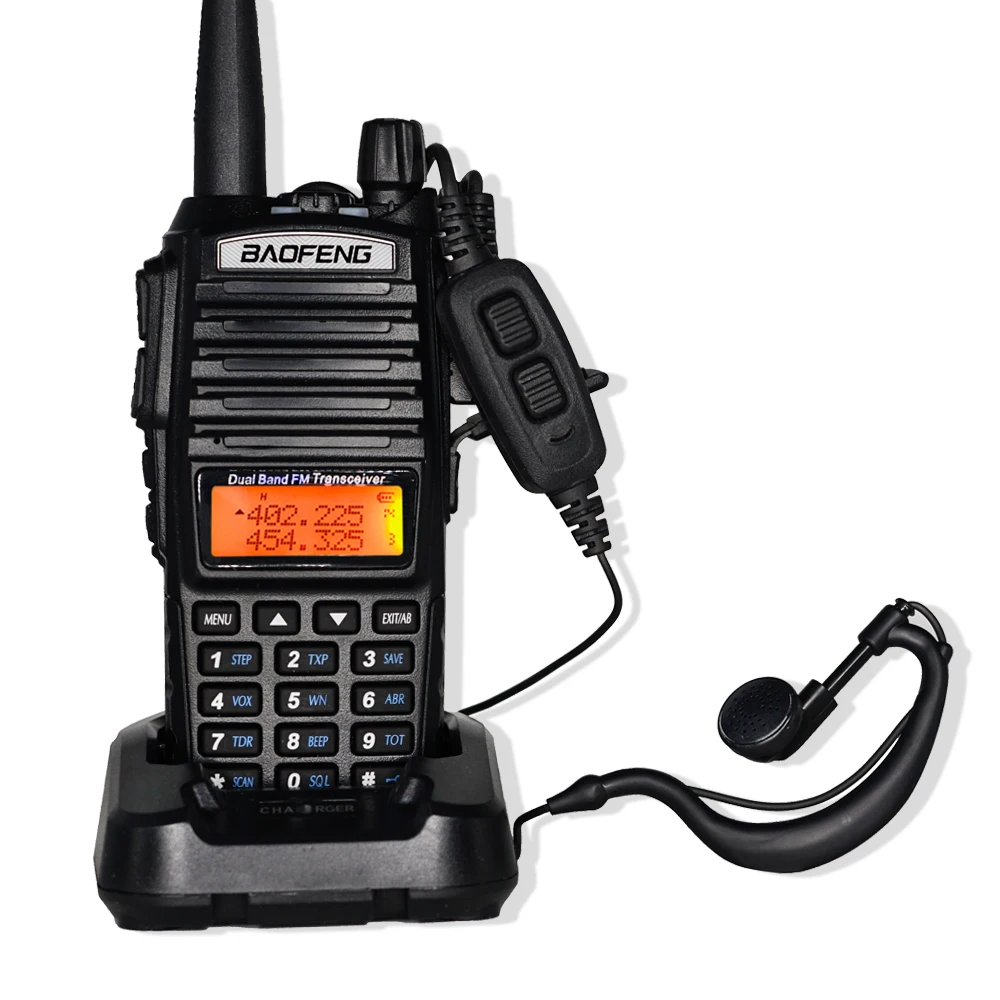 Высокая мощность 8 Вт Baofeng UV-82 Walkie Talkie UV82 двухдиапазонный УКВ/УВЧ FM трансивер 10 км