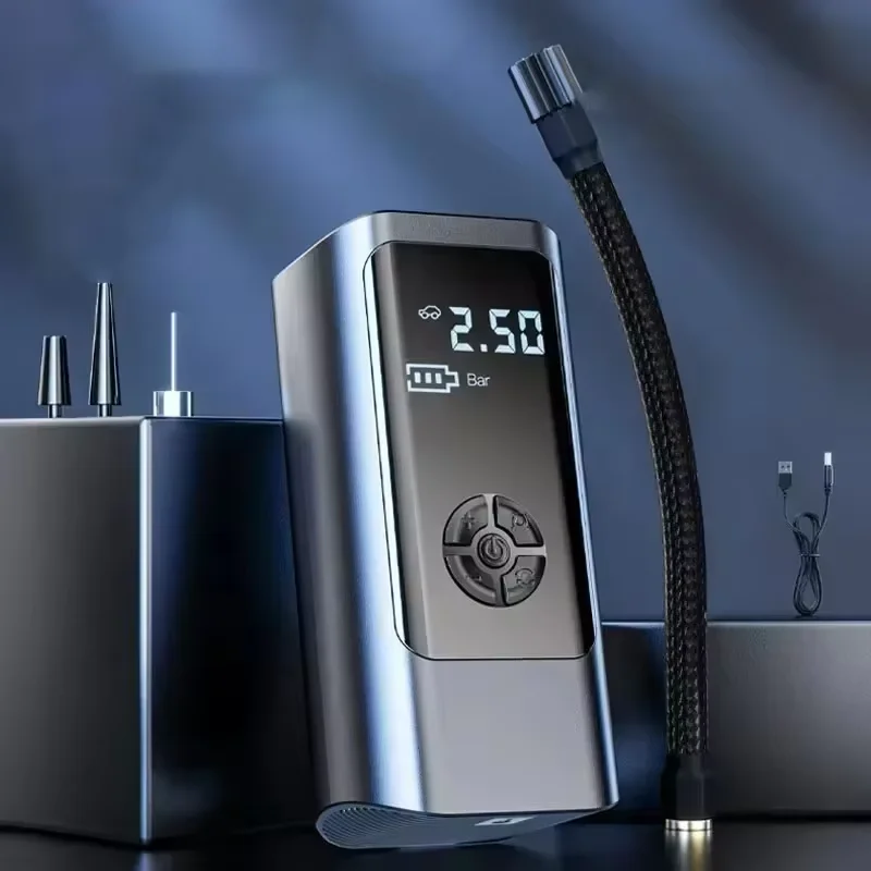 

Xiaomi 12000 мАч беспроводной проводной портативный автомобильный воздушный компрессор 12 В 150PSI электрический насос для накачивания шин для автомобиля мотоцикл шарики новый