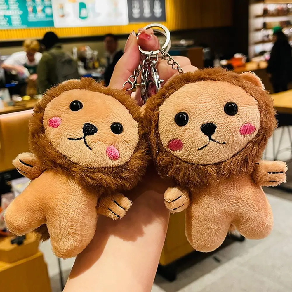 

Pendant Stuffed Toys Keychain Pendant Animal Doll Lion Keyring Lion Plush Doll Plush Pendant Lion Plush Keychain