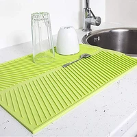 drain mat kitchen silicone dish drainer mats large sink drying worktop organizer drying mat for dishes tableware