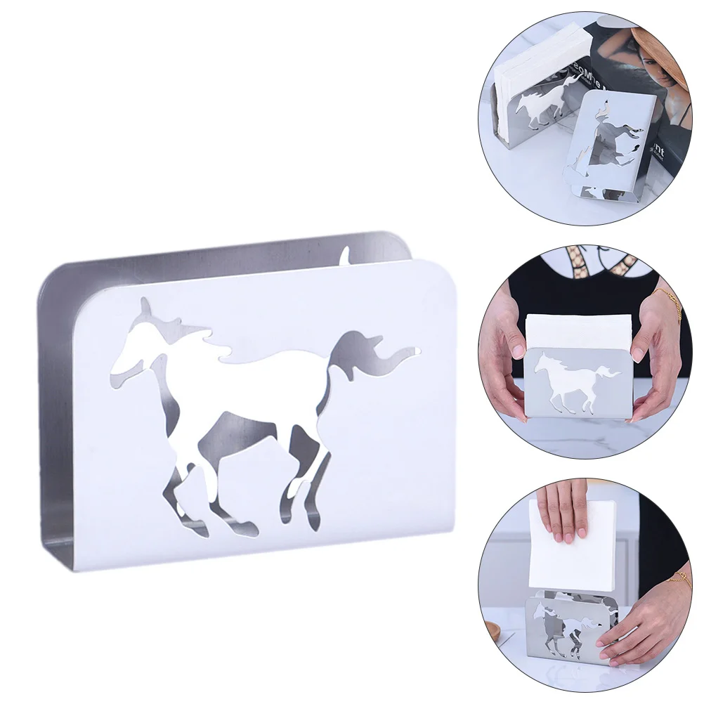 

Holder Napkin Tissue Box Serviette Paper Dispenser Stand Dinner Coffee Filter Kitchen Freestanding Tabletop Buckles Home Flat