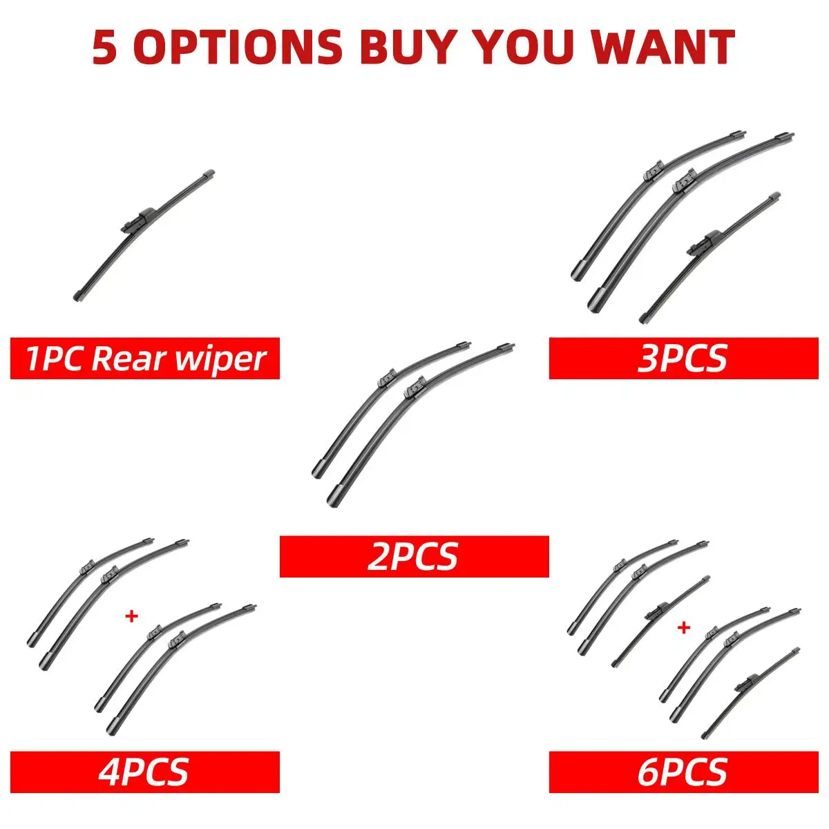 Автомобильные щетки стеклоочистителя для VW Golf 7 MK7 Hatchback 2012-2018 передние и задние