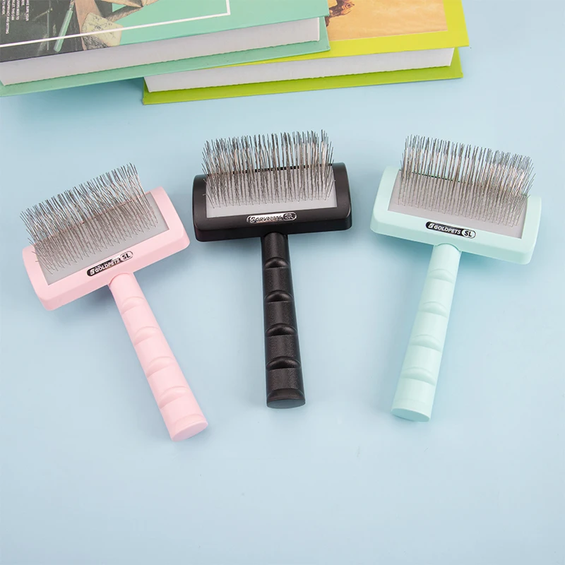 

Stainless Steel Teeth Arc Type Combs Lengthened Toughness Comfortable Pet Grooming Comb Pet Cat Accessories