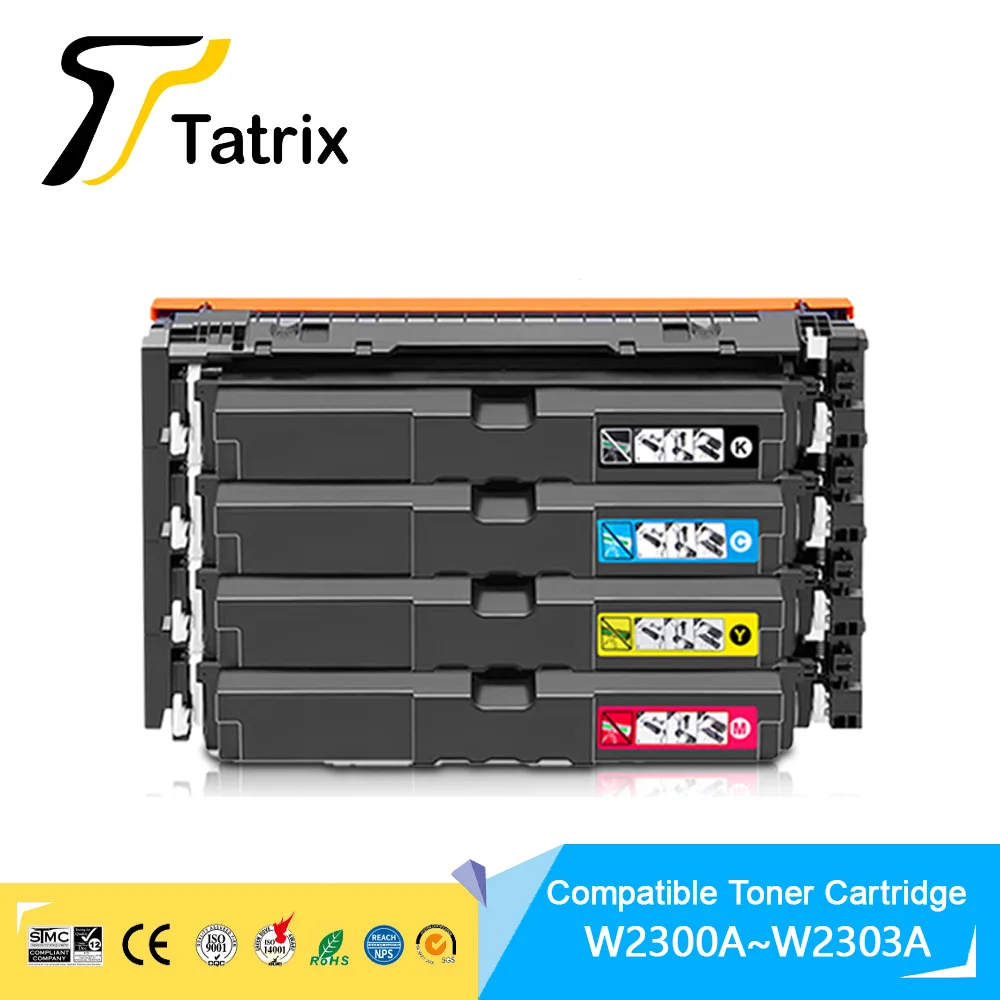 Фото Совместимый тонер-картридж с Tatrix W2300A W2301A W2302A W2303A для HP Color LaserJet Pro MFP 4203dw 4303fdw 4303dw 4303fdn/fdw №1