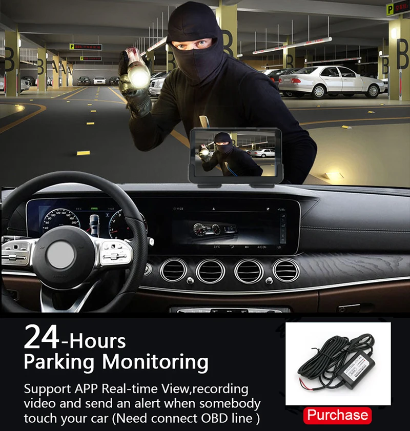 Автомобильный видеорегистратор 7 дюймов Android GPS-навигация спутниковая навигация