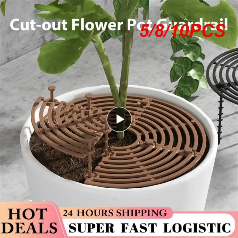 

5/8/10PCS Useful Flower Pot Cover Round Flower Pot Grid Multi-use Protection Mesh Covers Durable Garden Plants Protector Safety
