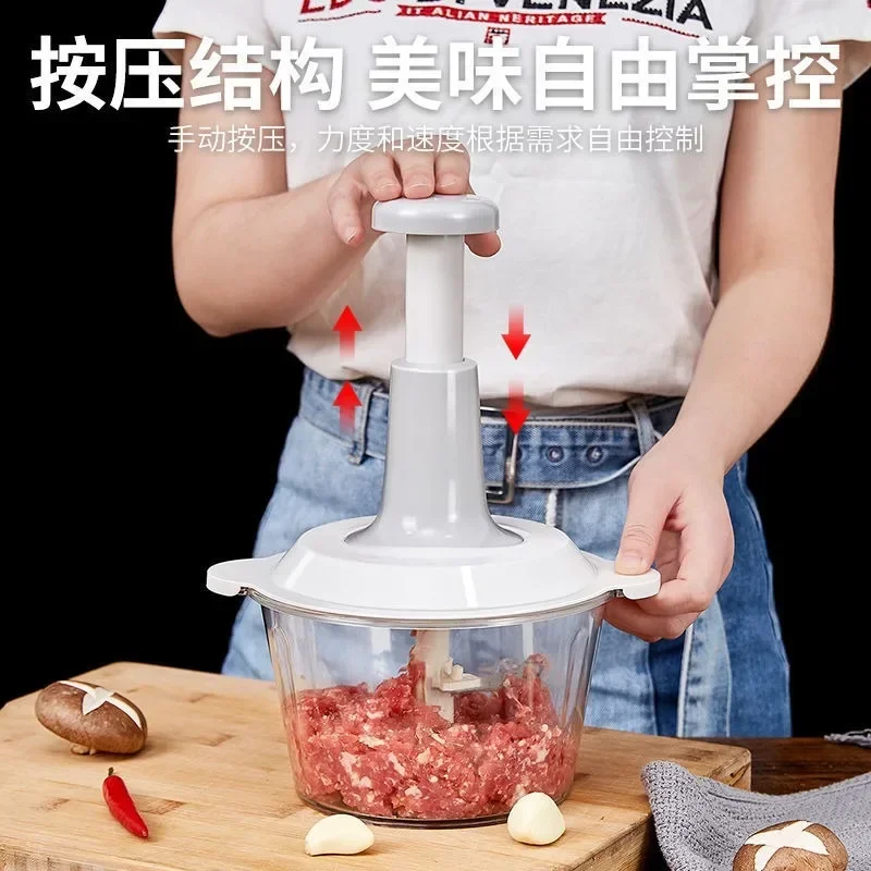 Многофункциональный кухонный комбайн — ручная мясорубка измельчитель чили для