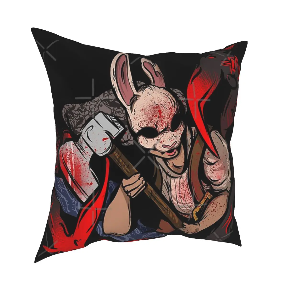 

DBD Dead By Daylight Huntress The Entity School Case Soft Polyester Two Side Printing Pillowcase 45X45CM